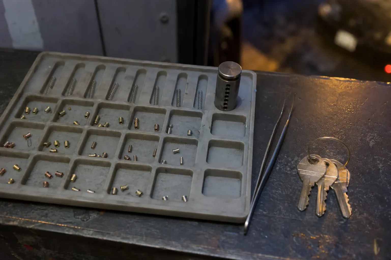 Pinning tray and new keys for a master key system in Clearwater, FL